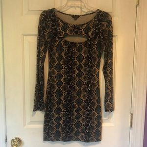 Guess snakeskin dress